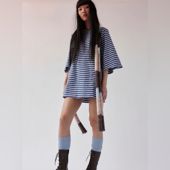 Free People Charlie Mini Dress navy blue - Picture 3 of 3